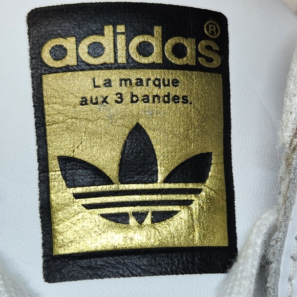 Adidas Women's Superstar White and Black Sneakers - Picture 3 of 12